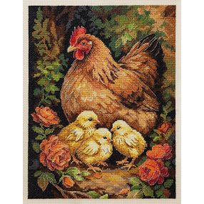 AH326 Hen in the Yard 23x30 cm