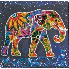 AMB046 Indian elephant 20x20 cm