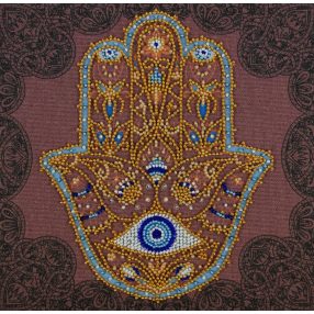 AMB096 Golden Hamsa 20x20 cm