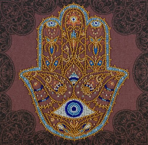 AMB096 Arany Hamsa 20x20 cm