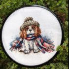 AVA-P037 Cavalier King Charles Spániel 16,8x14,5 cm