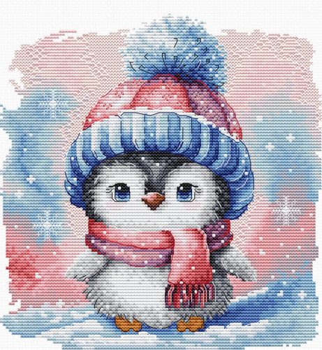 AVA-P047 Frosty Penguin Friend 17,30x18,10 cm