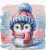 AVA-P047 Frosty Penguin Friend 17,30x18,10 cm