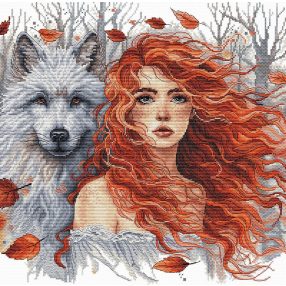 AVA-P049 The Ginger Girl and the Wolf 31,8x31,4 cm