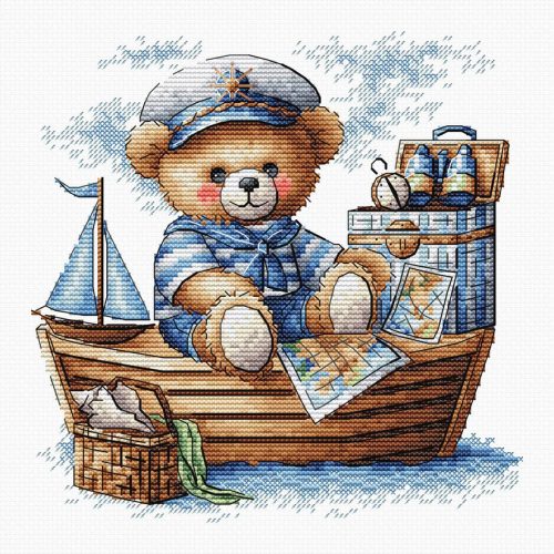 AVA-P050 Captain Bear on the High Seas 16,5x16,5 cm