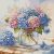 AVA-P052 Hydrangeas in Watercolor 28,5x28,5 cm