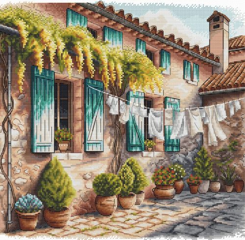 AVA-P054 Udvar kaspókkal 28,5x27,9 cm