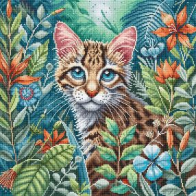 AVA-P074 Kitten in Bloom 28,57x28,57 cm