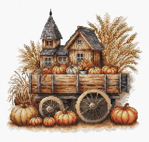 AVA-P078 Autumn Cart  20x18,5 cm