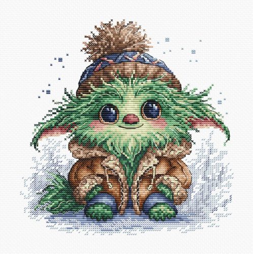 AVA-P079 Green Little Monster 6,8x16,9 cm