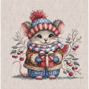 AVA-P095 Kisegér sállal 20x20 cm