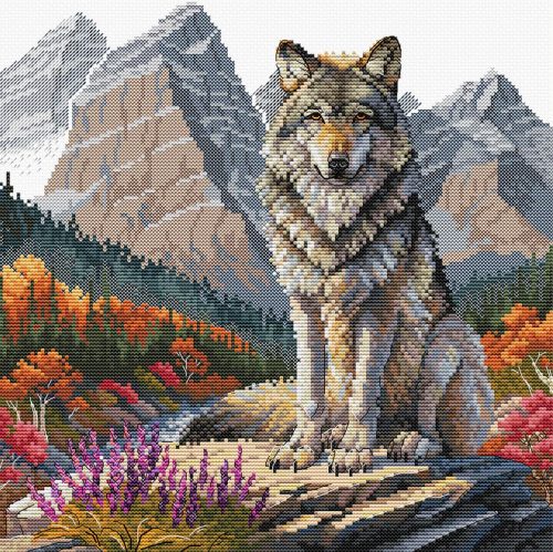 AVA-P098 Majestic Wolf 25,5x25 cm