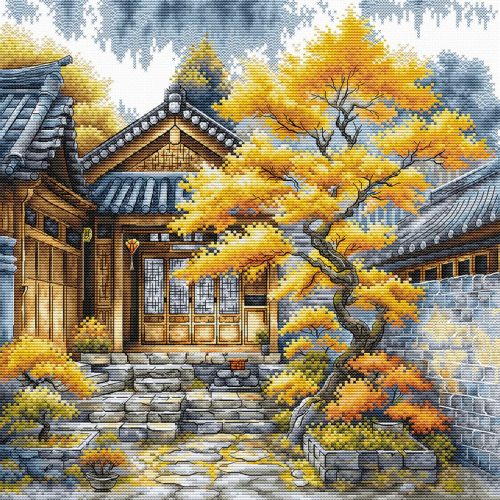 AVA-P118 Arany fák 28,57x28,57 cm