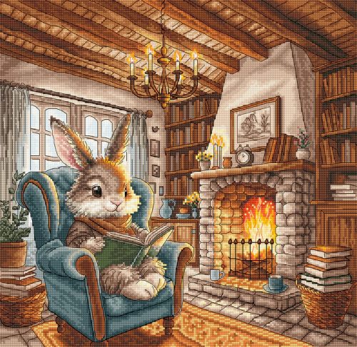 AVA-P195 Afternoon of Reading 31,27x30,48 cm