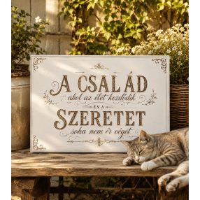 A család ahol az élet kezdődik - vászonkép