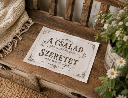 A család ahol az élet kezdődik - 24,5x34,5 cm tekercs 