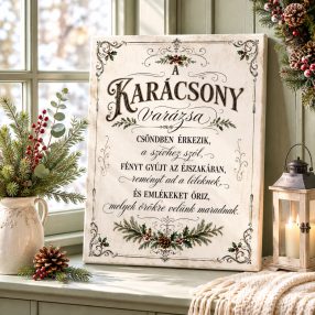 A karácsony varázsa - vászonkép