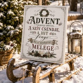 Advent, a várakozás időszaka - vászonkép