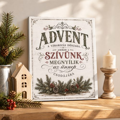 Advent a várakozás időszaka  - vászonkép