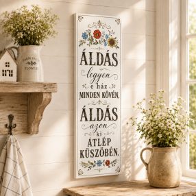 Áldás legyen e ház minden kövén - vászonkép