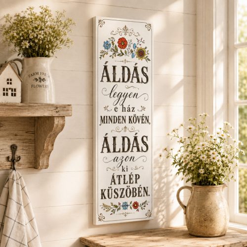 Áldás legyen e ház minden kövén - vászonkép