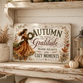 Autumn the season of gratitude - vászonkép