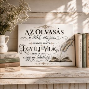 Az olvasás a lélek utazása - vászonkép