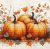 B1434 Autumn Pumpkin 19x18 cm