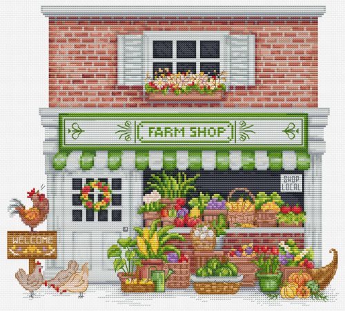 B1448 Farm Shop 27x24 cm