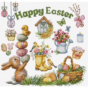 B7048 Happy Easter - Szép húsvétot 28x28 cm