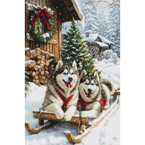 B722 Az északi tél varázsa 32x48 cm