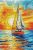 BC8101 Vitorlázás a naplementében 14,5x22 cm