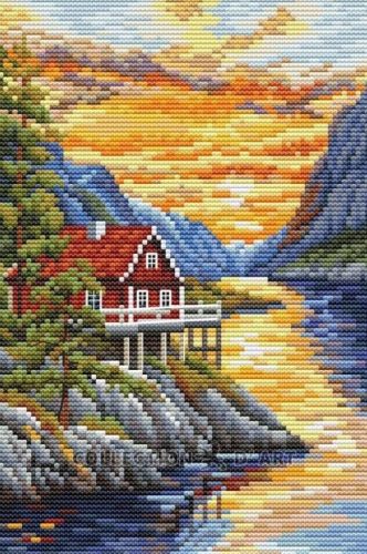 BC8103 Tóparti házikó 14,5x22 cm