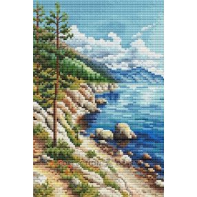 BC8105 Út az azúr tóhoz 14,5x22 cm