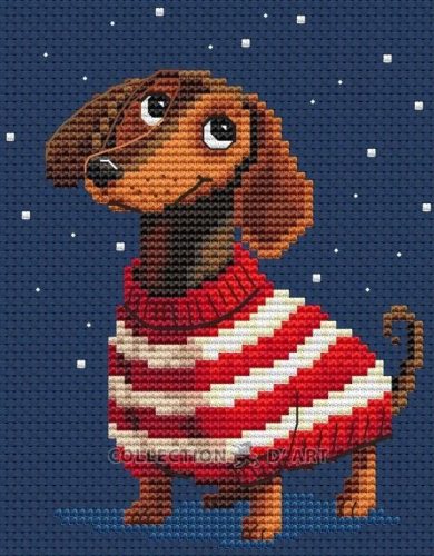 BC8125 Csíkos pulcsis kalandor 10x12,5 cm