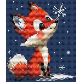 BC8127 Törékeny hópihe - róka 10x12,5 cm