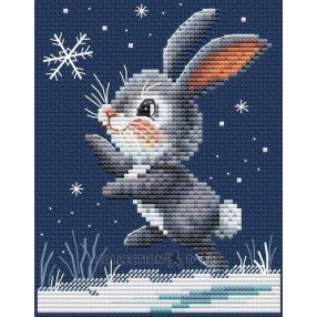 BC8128 Törékeny hópihe - nyuszi 10,5x13 cm