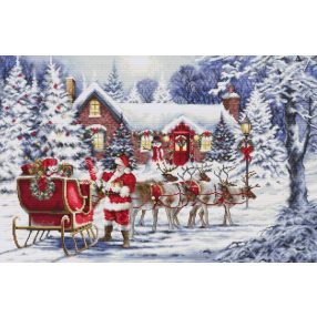 BU5084 Santa’s Visit 48x32 cm