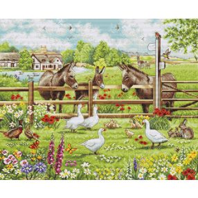 BU5087 A szamarak udvara 39x32 cm