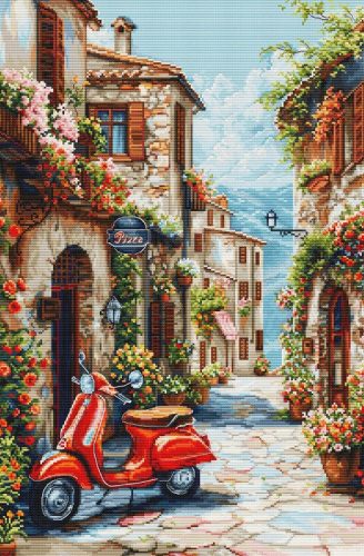 BU5095 Olaszország a virágok illatában 32x48 cm