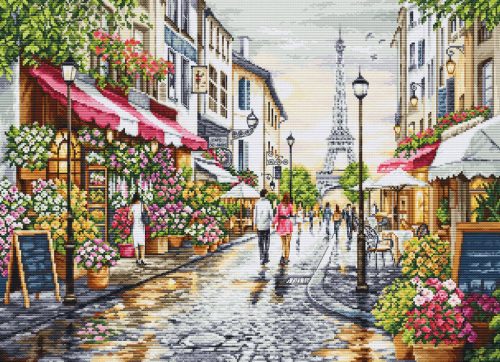 BU5107 Paris Flower Shop 48x35 cm