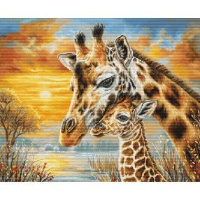 BU5109 Zsiráf ölelés 35x29 cm