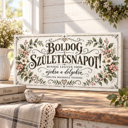 Boldog születésnapot - vászonkép