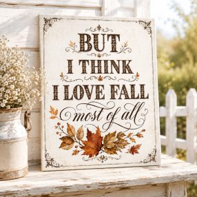 But I think I love fall most of all  - vászonkép