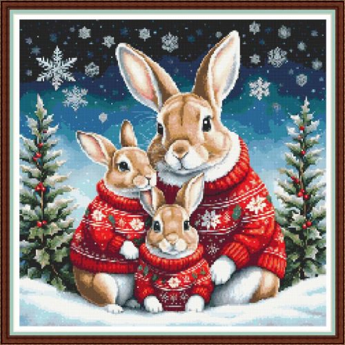 CRC - Christmas Rabbit Family