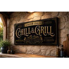 Chill & grill kerti oázis - vászonkép