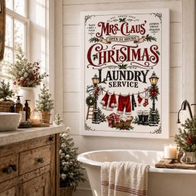 Christmas Laundry Service  - vászonkép