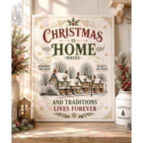 Christmas is home - vászonkép