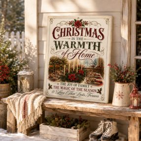 Christmas is the warmth of home - vászonkép