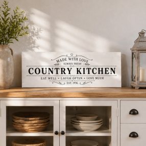 Country Kitchen made with love - vászonkép